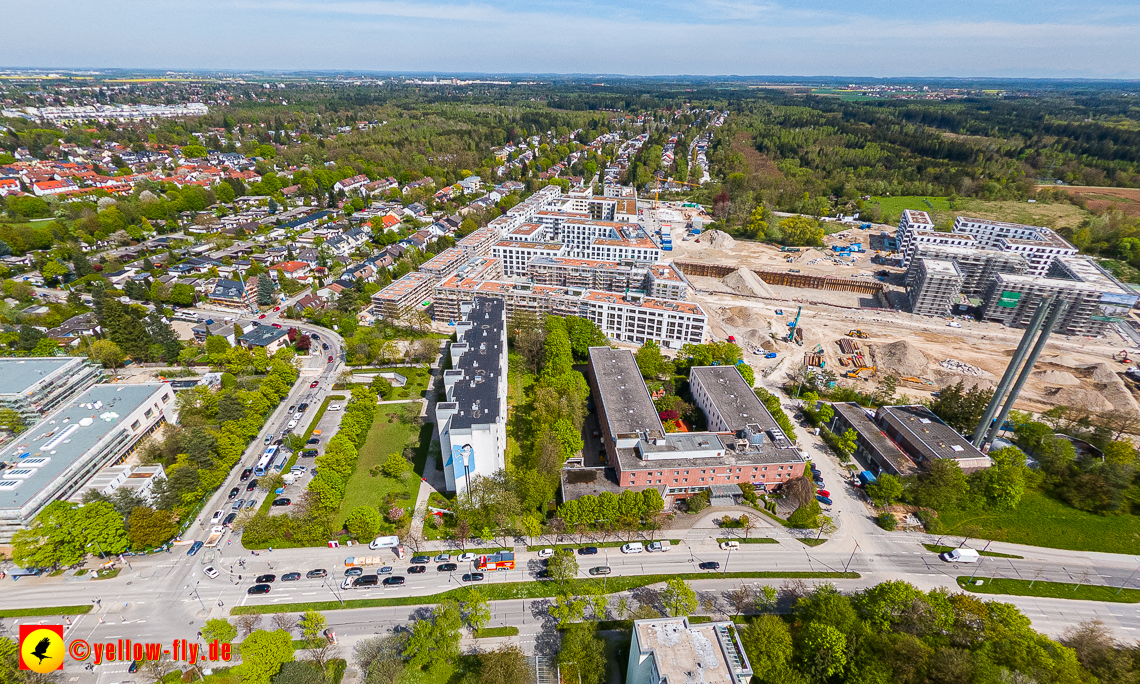 04.05.2023 - Luftbilder vom Alexisqaurtier und Pandion Verde in Neuperlach